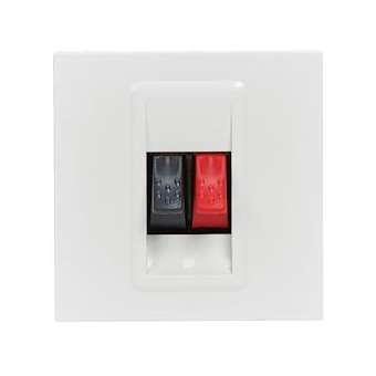 Prise haut-parleur Mosaic 2 modules - blanc|Legrand-LEG099649