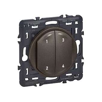 Commande 4 scénarios sans fil sans pile Céliane with Netatmo - graphite|Legrand-LEG067769L