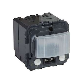 Détecteur de mouvements toutes lampes sans neutre 2 fils Soliroc IK10 IP55|Legrand-LEG077826