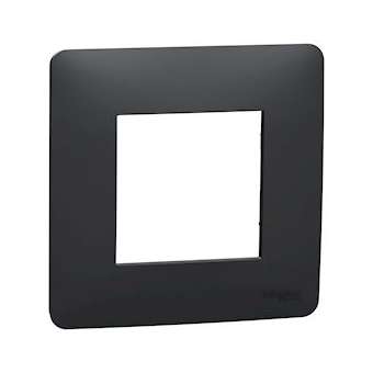 Unica Studio - plaque de finition - Anthracite - 1 poste|Schneider Electric-SCHNU200254