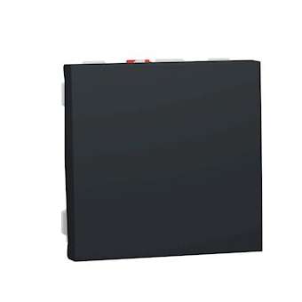 Unica - bouton-poussoir NO - 10A - connex rapid - 2 mod - Anthracite - méca seul|Schneider Electric-SCHNU320654