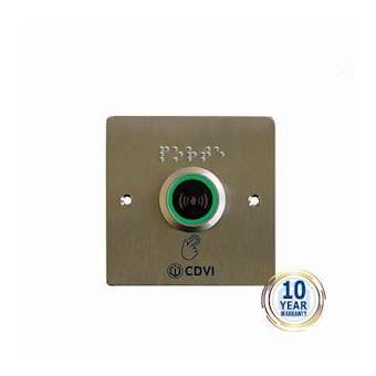 Commande infrarouge avec plastron inox 80x80|CDVI-CDABPIR68