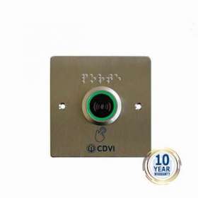 Commande infrarouge avec plastron inox 80x80|CDVI-CDABPIR68
