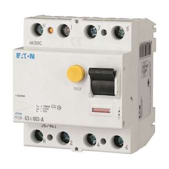 Inter diff 4x25A 30mA type AC|Eaton industries-EONPFGM-25-4-003