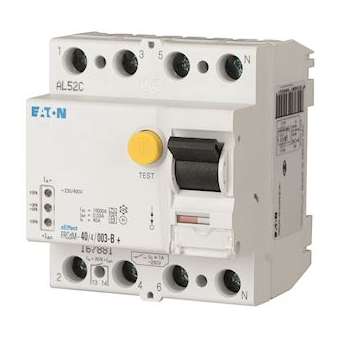 Inter. diff. Élec. FRCdM 30mA, 4P, Type G/B, 40A|Eaton industries-EONFRCDM-40-4-003-G-B