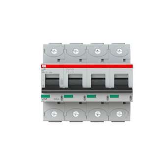 Disjoncteur S804C 4P 63A Courbe C Raccordement à vis - 25KA (6Modules)|ABB-ABB744444