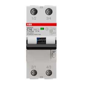 Disjoncteur Différentiel (DS202C) 2P 6/10Ka C-16A 30mA Type A|ABB-ABB472153