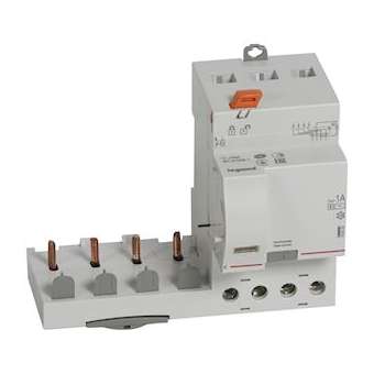 Bloc diff adaptable à vis DX³ pour disj 1 module/pôle 4P 63A typeAC 1000mAsélect|Legrand-LEG410523