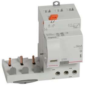 Bloc diff adaptable à vis DX³ pour disj 1 module/pôle 3P 63A typeAC 30mA|Legrand-LEG410472