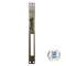 Gâche symétrique 10/24V 2 temps 67mm inox + têtière inox