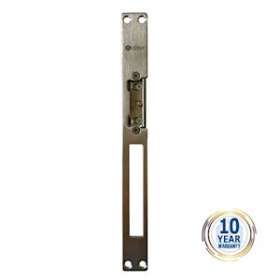 Gâche symétrique 10/24V 2 temps 67mm inox + têtière inox|CDVI-CDAT290STR1024