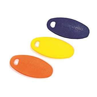 Pack de 3 badges résidents couleur (bleu,jaune,orange) pour ugvba, ugvbt|Aiphone-AIPKEY3