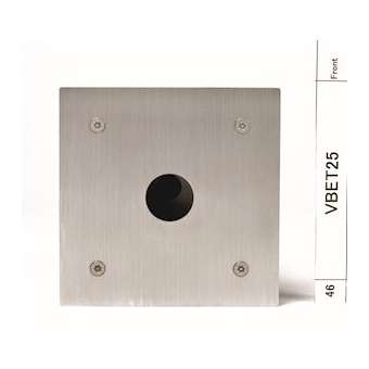 Boîtier inox encastrable pour lecteur vigik vt25|Aiphone-AIPVBET25