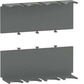 Isolation arrière pour Capot cache-bornes rallonge de plage P160 4P|Hager-HAGHYS051H