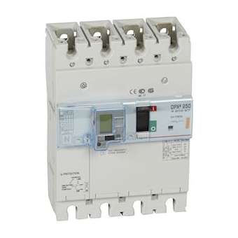 Disjoncteur magnétothermique différentiel DPX³250 Icu 25kA 400V~ - 4P - 160A|Legrand-LEG420227