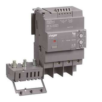Bloc différentiel électronique x160 3P 125A Idn réglable & déclenchem tempo fixe|Hager-HAGHBA125H