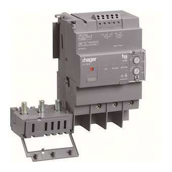 Bloc différentiel électronique x160 3P 160A Idn réglable & déclenchem tempo fixe|Hager-HAGHBA160H