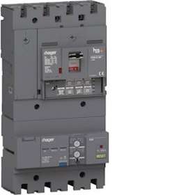 Disj. Boitier Moulé h3+P250 LSI AB 4P4D N0-50-100% 250A 25kA+Bloc diff Idn regl.|Hager-HAGHHT251JB