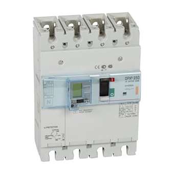Disjoncteur électronique différentiel DPX³250 25kA 400V~ - 4P - 250A|Legrand-LEG420329