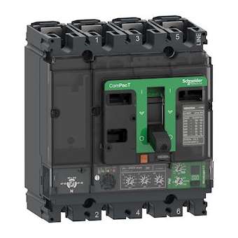 ComPacT NSX160B - disjoncteur Vigi - MicroLogic 4.2 160A - 4P4D - 25kA - fixe|Schneider Electric-SCHC16B44V160