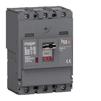 Interrupteur Boitier Moulé h3+ P160 SW 3P 160A CTC|Hager-HAGHCS160AC