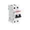Disjoncteur S202M 2P 6A Courbe K Raccordement à vis - 15KA (2Modules)|ABB-ABB354283