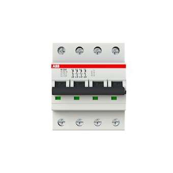 Disj. magnétique Seul (M204) 4P 15KA 63A (4Modules)|ABB-ABB358419