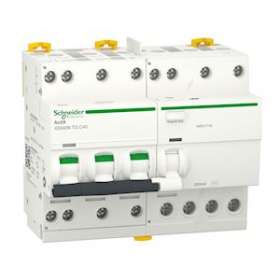 Acti9 iDD40N - disjoncteur différentiel tête de group - 3P+N C 40A 10kA 300mA AC|Schneider Electric-SCHA9DV7740