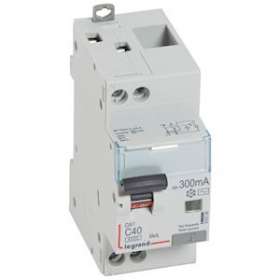 Disjoncteur diff DX³ 4500 - vis/vis -U+N 230V~ 40A -typeAC -300mA -courbe C - 2M|Legrand-LEG410729