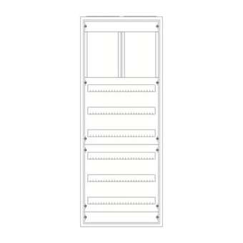 Armoire ComforLine A IP44 8Xrangées 1400mm x 550mm Sans gaine à câble|ABB-ABB170784