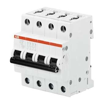 Disjoncteur S204L 4P 10A Courbe D Raccordement à vis - 6KA (4Modules)|ABB-ABB350461
