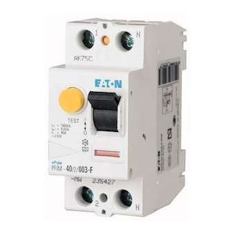 Interrupteur différentiel, 63A, 2p, 300mA, type G/F|Eaton industries-EONPFIM-63-2-03-G-F