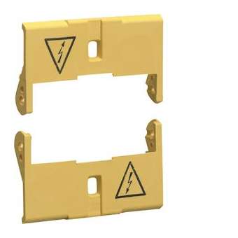 Jeu de 2 cache bornes plombable pour interrupteur différentiel 25 à 63A 2M|Hager-HAGCZN005