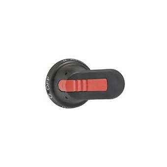 Poignée Pistolet noire 65mm pour Axe 6mm pour Inverseur|ABB-ABB912487
