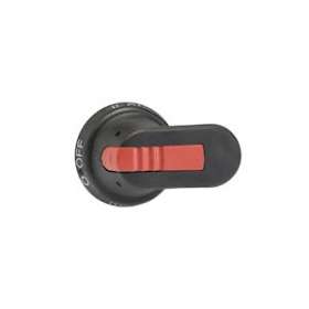 Poignée Pistolet noire 65mm pour Axe 6mm pour Inverseur|ABB-ABB912487