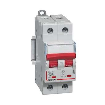 Interrupteur-sectionneur DX³-IS à déclenchement 2P 400V~ - 40A - 2 modules|Legrand-LEG406527