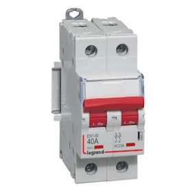 Interrupteur-sectionneur DX³-IS à déclenchement 2P 400V~ - 40A - 2 modules|Legrand-LEG406527