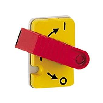 inter-sectionneur Vistop 32A -4P + cde frontale et poignée rouge -plastron jaune|Legrand-LEG022302