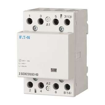 Contacteur modulaire, 230VAC/50Hz, 4 s, 63A, 3PE|Eaton industries-EONZ-SCH230-63-40