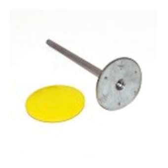 Prise terre Inox coff béton, D10, Long 220mm, Flasque D80mm trou taraudé M10-M|Adee electronic-ADY092954