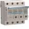 Porte-fusible combiné 3P+N 20A 380V L31 4M avec cartouche