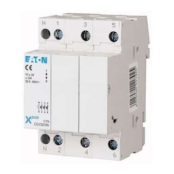 Coupe circuit 10X38 3P N|Eaton industries-EONC10-CCI-32-3N