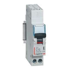 Disjoncteur DX³ 6000 - auto/vis - U+N - 230V~ - 10A - 10 kA - courbe C - 1M|Legrand-LEG407712