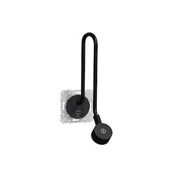 Odace - liseuse - avec prise USB-A - 2,1A - anthracite|Schneider Electric-SCHS540002