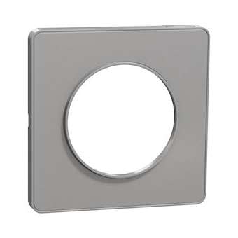 Odace Touch - plaque de finition 1 poste - Alu|Schneider Electric-SCHS530802