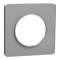 Odace Touch - plaque de finition 1 poste - Alu|Schneider Electric-SCHS530802