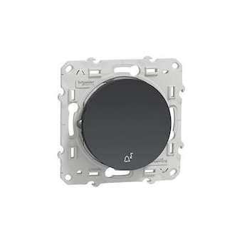 Odace, poussoir Anthracite 10 A, à fermeture|Schneider Electric-SCHS540246