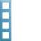essensya Plaque 4 postes réversible entraxe 71mm Bleu émail|Hager-HAGWE444