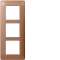 essensya Plaque 3 postes verticale entraxe 57 Bronze|Hager-HAGWE467