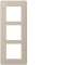 essensya Plaque 3 postes verticale entraxe 57mm Sisal|Hager-HAGWE437